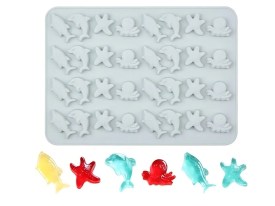 Molde silicona 32 animales marinos